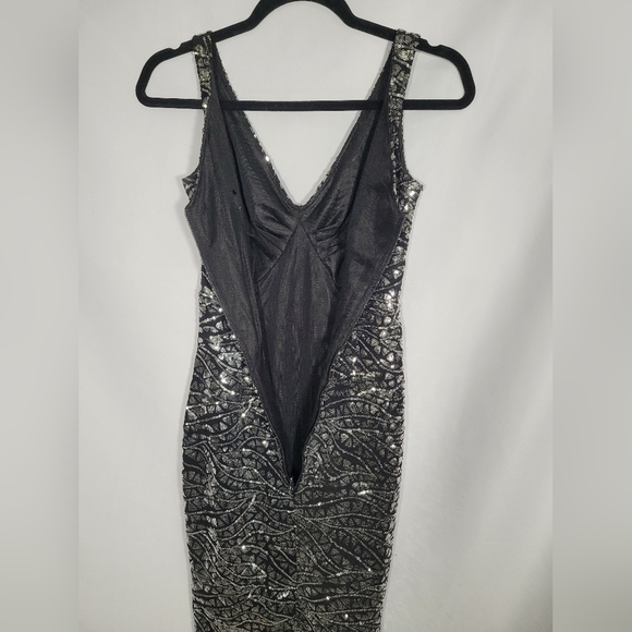 Tatyana Silver and Black Sequined Dress - Picture 4 of 4